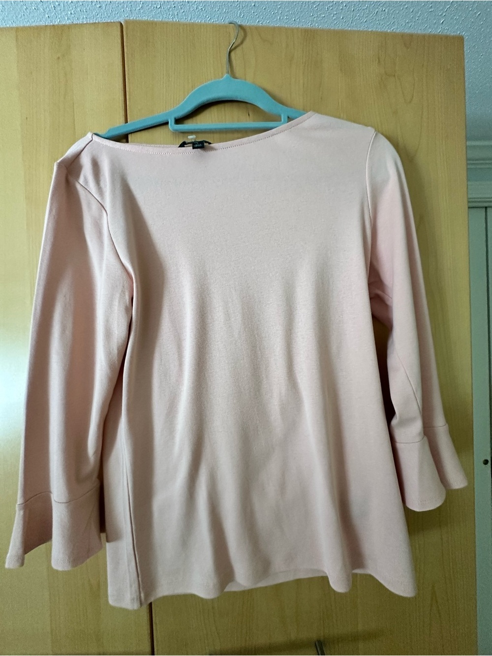 Ralph Lauren Women’s Blush Pink Bell Sleeve Top